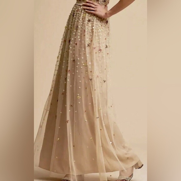 BHLDN Syrah Floral Sequin Embellished Dress - Picture 8 of 12